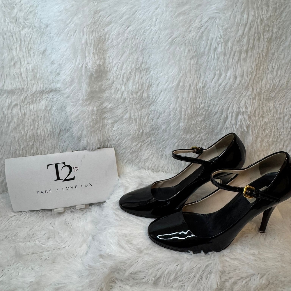 Prada Black Patent Leather Heels
